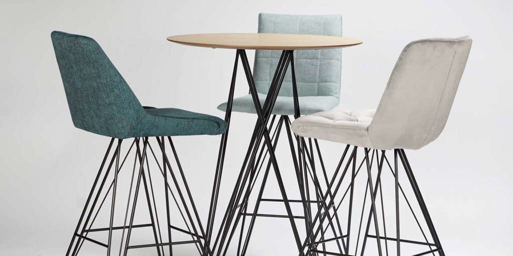 bar chair with metal legs