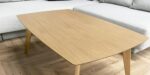 Scandinavian style oak coffee table