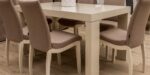 dining set in beige colour