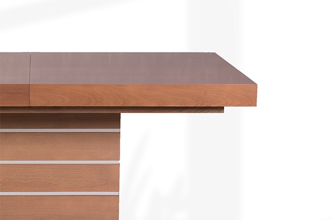 extendable dining table beech MDF