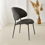 Dining chair Alexis with black metal