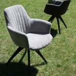 dining chair in beige upholstery