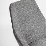 Trpezariska stolica vo siv stof